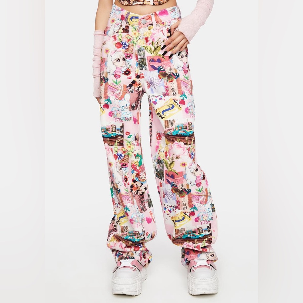 Kawaii Collage Jeans NGOrder size 8 EU (small)
